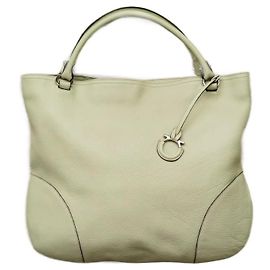 Sac cabas Salvatore Ferragamo en cuir jaune citron Jaune
