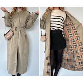 Burberry-Trench-coat Burberry modèle “ Bradford “ vintage-Beige,Kaki