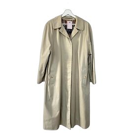 Gabardina vintage Burberry "Camden" Beige Crudo Crema