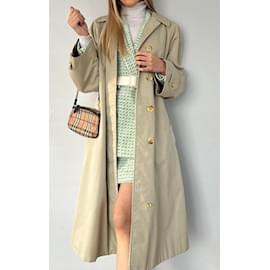 Burberry-Trench coat vintage Burberry “Camden”-Bege,Cru,Creme