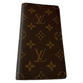 Louis Vuitton-LOUIS VUITTON Monogramm Geldbörse-Braun,Hellbraun,Dunkelbraun