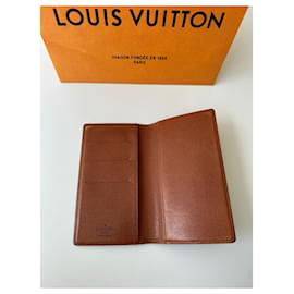 Louis Vuitton-Cartera con monograma LOUIS VUITTON-Castaño,Marrón claro,Marrón oscuro
