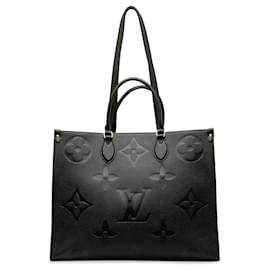 Louis Vuitton-Louis Vuitton Black Monogram Empreinte Onthego Gm-Black