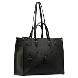 Louis Vuitton-Louis Vuitton Black Monogram Empreinte Onthego Gm-Black