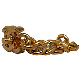 Chanel-Bracelet à serrure tournante CC en or Chanel-Doré