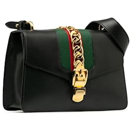 Gucci-Petit sac à main Sylvie noir Gucci-Noir