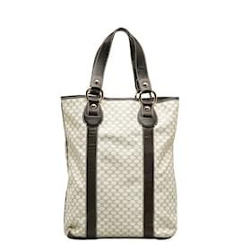 Céline-Macadam Vertical Tote-White