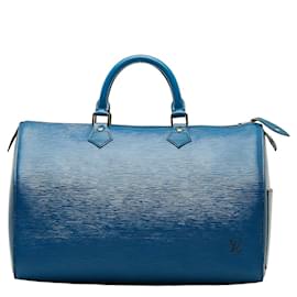 Louis Vuitton-Epi Speedy 35 M42995-Blau
