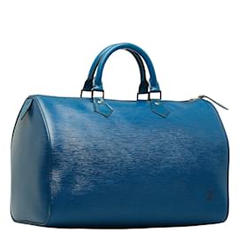 Louis Vuitton-Epi Speedy 35 M42995-Blu