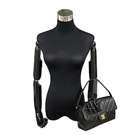 Chanel-Gesteppte klassische CC-Handtasche-Schwarz