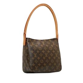 Louis Vuitton-Louis Vuitton Monogram Looping MM Canvas Shoulder Bag M51146 in Excellent condition-Brown