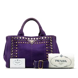 Prada-Small Canapa Bijoux Tote B2439O-Purple