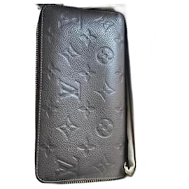Louis Vuitton-Zippy Vuitton imprint wallet-Taupe,Light brown