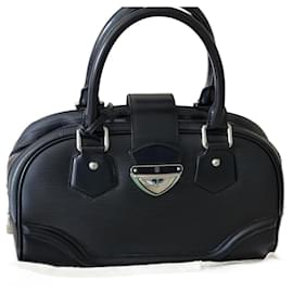 Louis Vuitton-Bowling Montaigne epi leather-Black