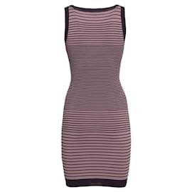 Guess-New GUESS light purple striped cut-out dress-Lavender