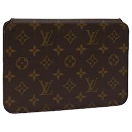 Louis Vuitton-LOUIS VUITTON Monogramm Etui Pad Mini iPad Hülle M94567 LV Auth 63426-Monogramm