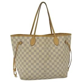 Louis Vuitton-LOUIS VUITTON Damier Azur Neverfull MM Tote Bag N41605 Auth LV 63726-Autre