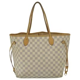 Louis Vuitton-LOUIS VUITTON Damier Azur Neverfull MM Tote Bag N41605 Auth LV 63726-Autre