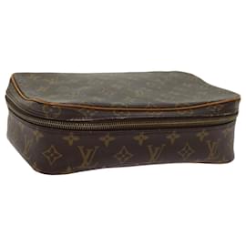 Louis Vuitton-LOUIS VUITTON Monogram Trousse Boite Cosmetic Pouch M47640 LV Auth 63620-Monogram