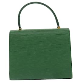 Louis Vuitton-LOUIS VUITTON Bolsa Epi Malesherbes Verde M52374 Autenticação de LV 63579-Verde