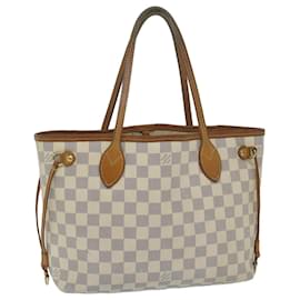 Louis Vuitton-LOUIS VUITTON Damier Azur Neverfull PM Tote Bag N41362 LV Auth 63728-Other