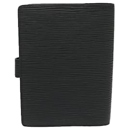 Louis Vuitton-LOUIS VUITTON Epi Agenda PM Day Planner Cover Black R20052 LV Auth ki4021-Black