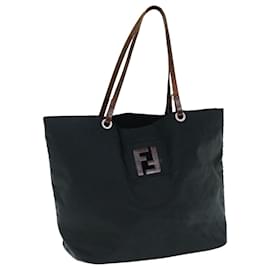 Fendi-FENDI Tote Bag Nylon Black Auth bs11434-Black