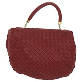 Autre Marque-BOTTEGAVENETA INTRECCIATO Hand Bag Leather Red Auth bs11455-Red