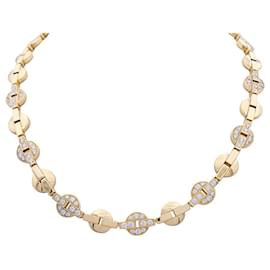 Cartier-Collier Cartier "Himalia" or jaune, diamants.-Autre