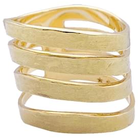 Autre Marque-Ring H.Stern, “Oscar Niemeyer”, matte yellow gold.-Other