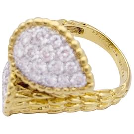 Boucheron-Anillo vintage Boucheron “Serpent Bohème” oro amarillo, Platino, diamantes.-Otro