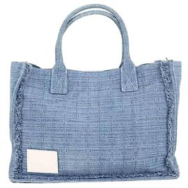 Sandro Cabas en coton Bleu