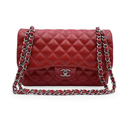 Chanel-Chanel shoulder bag Timeless/classique-Red