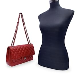 Chanel-Bolsa de ombro Chanel Timeless/clássico-Vermelho