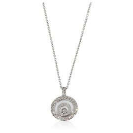 Chopard Happy Spirit Circle Diamanthalskette in 18K Weißgold 0.72 ctw Andere