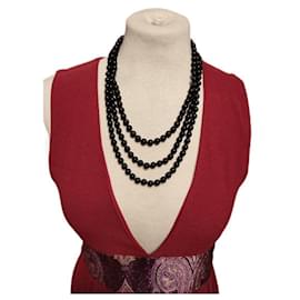 ROCCOBAROCCO-ROCCO BAROCCO burgundy red dress with damask band at the waist-Dark red