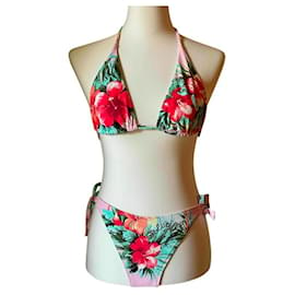 Blumarine-Blugirl bikini tren BLUMARINE, Hermoso patrón floral-Multicolor