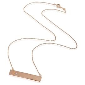 Tiffany & Co-TIFFANY & CO. Paloma Picasso Loving Heart Bar-Anhänger in 18k Rosegold 0.01 ctw-Andere