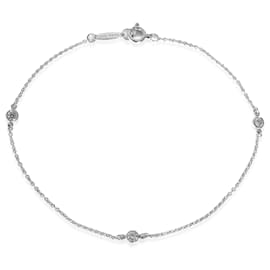 Tiffany & Co-TIFFANY Y COMPAÑIA. Brazalete de diamantes por talla de Elsa Peretti en platino 0.15 por cierto-Otro