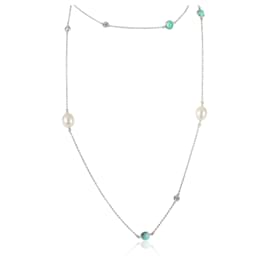 Tiffany & Co-TIFFANY & CO. Elsa Peretti Color by the Yard Sprinkle-Halskette in Silber 0.2 ctw-Andere
