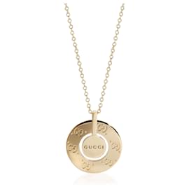 Gucci-Pingente Gucci Icon Rotating Disc Circle em 18K Yellow Gold-Outro