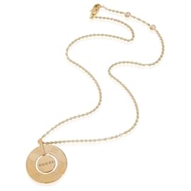 Gucci-Gucci Icon Rotating Disc  Circle Pendant in 18k yellow gold-Other