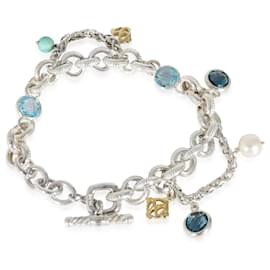 David Yurman-David Yurman Old World Charm Bracelet in Sterling Silver with a Toggle Clasp-Other