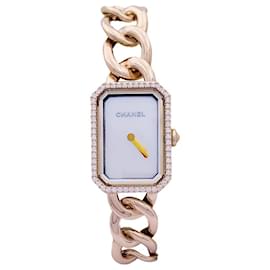 Chanel-CHANEL WATCH, “First Curb Chain”, Rose gold, diamants.-Other