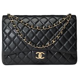 Chanel-Sac Chanel Timeless/classic black leather - 101697-Black