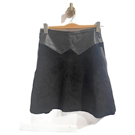 Christian Dior-CHRISTIAN DIOR  Skirts T.International S Leather-Black