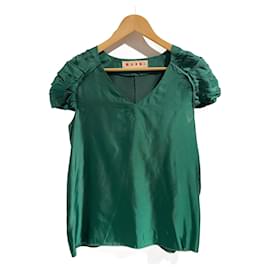 Marni-MARNI Tops Camiseta.Viscosa Internacional M-Verde