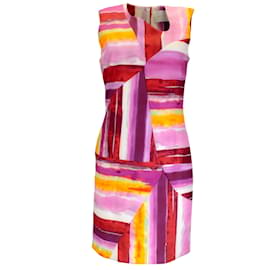 Autre Marque-Jeffrey Dodd Magenta / Red Multi Printed Sleeveless Dress-Multiple colors