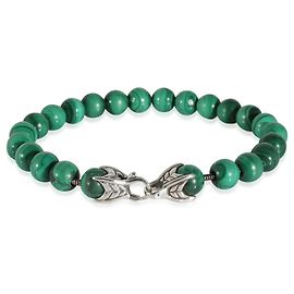 David Yurman Spiritual Beads Malachite Bracelet in Sterling Silver Other