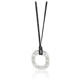 Hermès-Hermès Sterling Silver Nylon Cord Isthme Touareg Pendant-Other